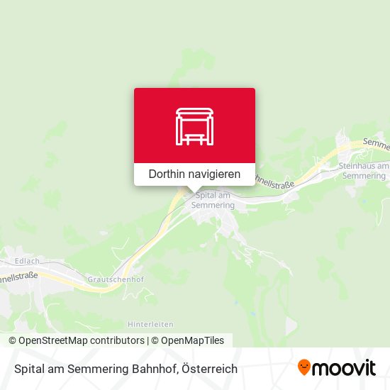 Spital am Semmering Bahnhof Karte