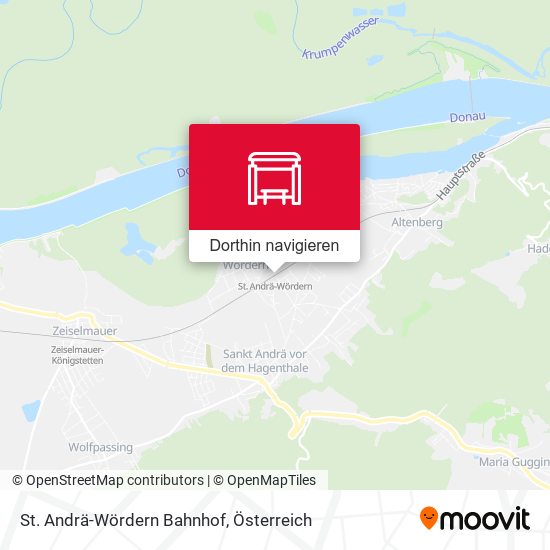 St. Andrä-Wördern Bahnhof Karte