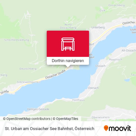 St. Urban am Ossiacher See Bahnhst Karte