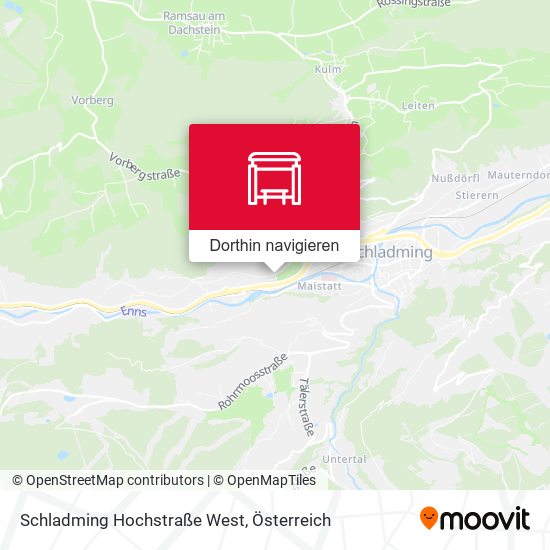 Schladming Hochstraße West Karte