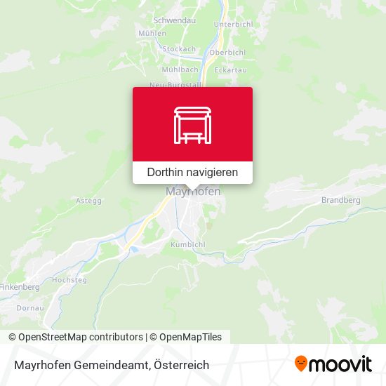 Mayrhofen Gemeindeamt Karte