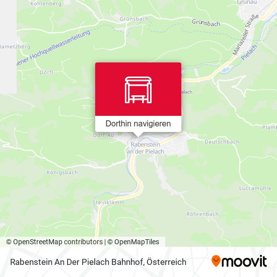 Rabenstein An Der Pielach Bahnhof Karte