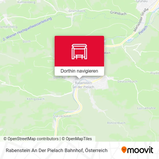 Rabenstein An Der Pielach Bahnhof Karte