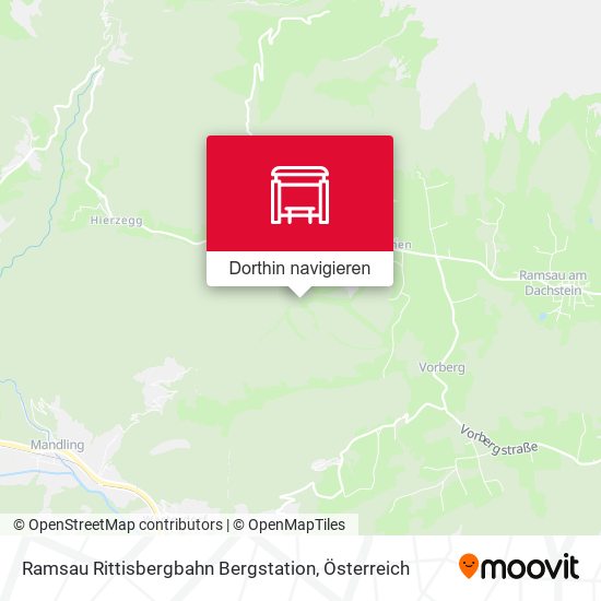 Ramsau Rittisbergbahn Bergstation Karte
