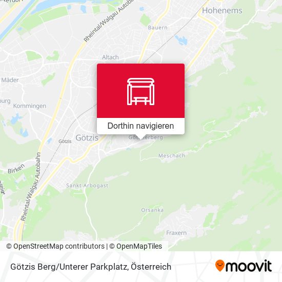 Götzis Berg/Unterer Parkplatz Karte