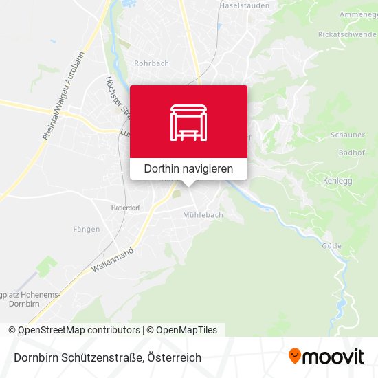 Dornbirn Schützenstraße Karte
