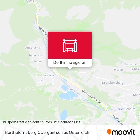 Bartholomäberg Obergantschier Karte