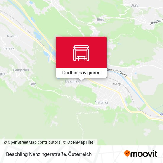 Beschling Nenzingerstraße Karte