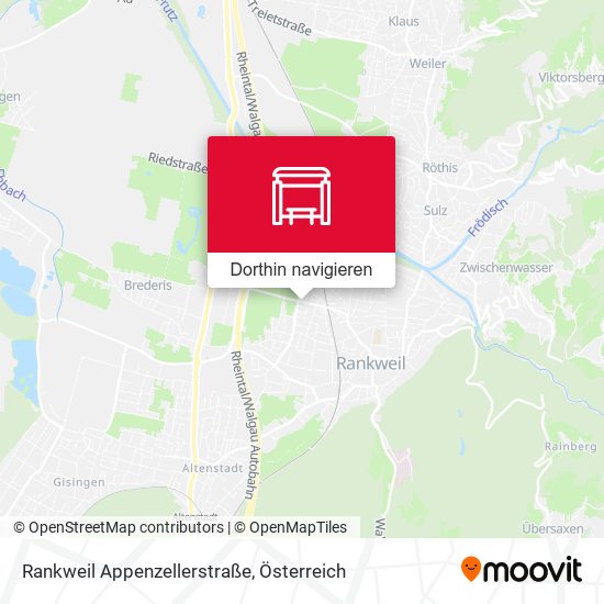 Rankweil Appenzellerstraße Karte