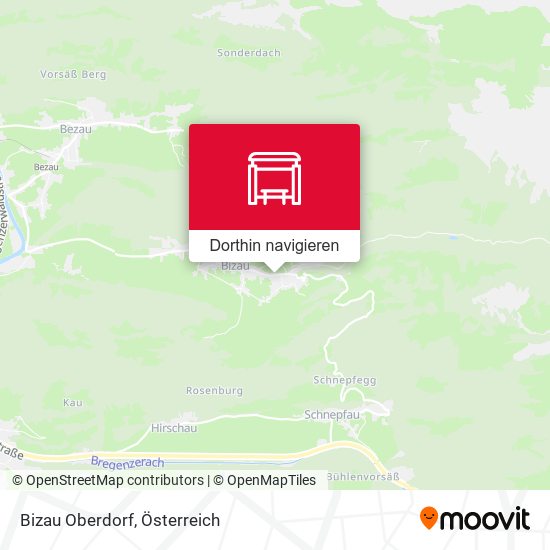 Bizau Oberdorf Karte