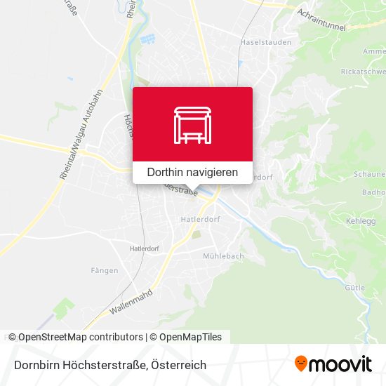 Dornbirn Höchsterstraße Karte