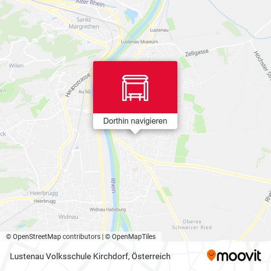 Lustenau Volksschule Kirchdorf Karte