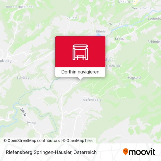 Riefensberg Springen-Häusler Karte