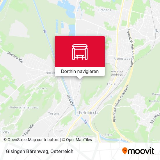 Gisingen Bärenweg Karte