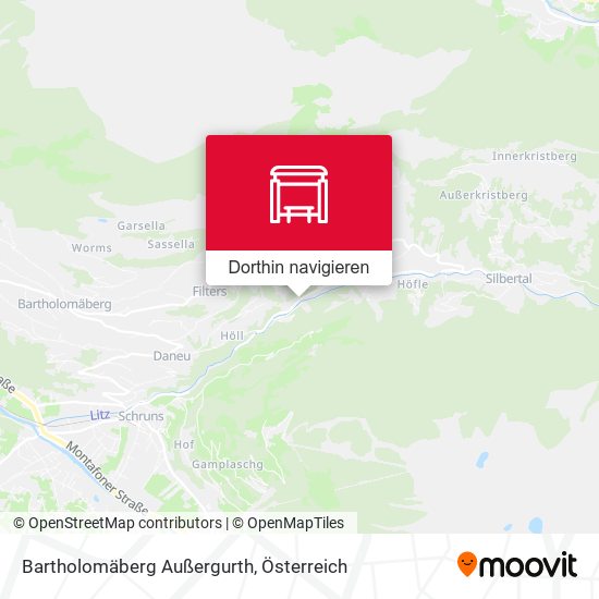 Bartholomäberg Außergurth Karte