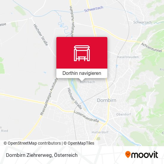 Dornbirn Ziehrerweg Karte