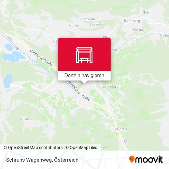 Schruns Wagenweg Karte