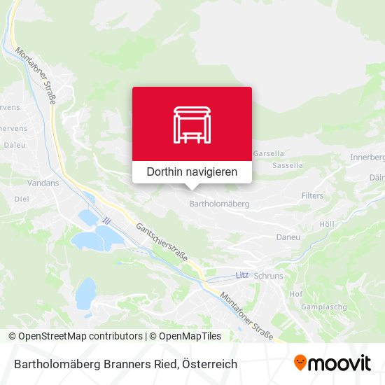 Bartholomäberg Branners Ried Karte