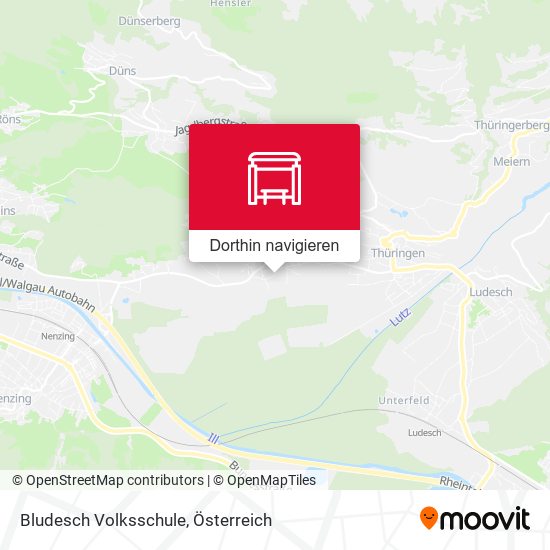 Bludesch Volksschule Karte