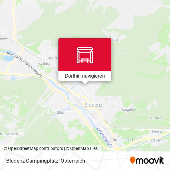 Bludenz Campingplatz Karte