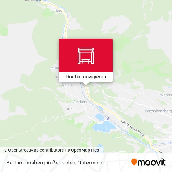Bartholomäberg Außerböden Karte