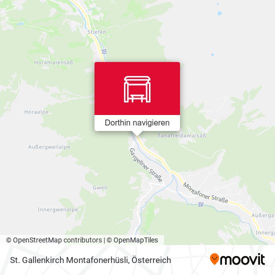 St. Gallenkirch Montafonerhüsli Karte
