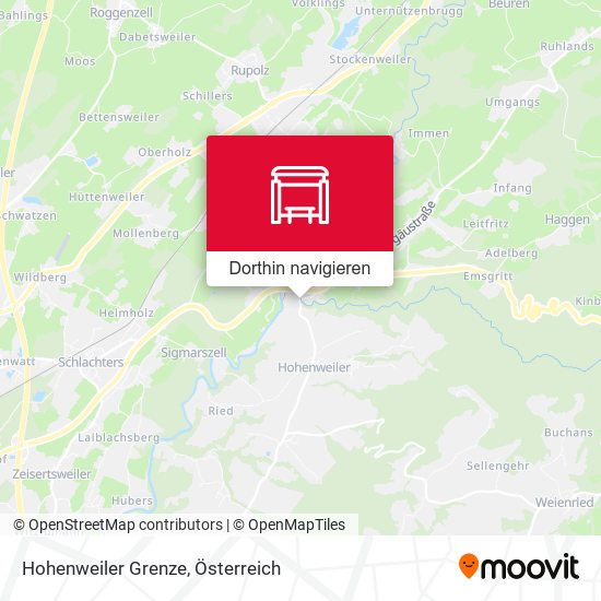 Hohenweiler Grenze Karte