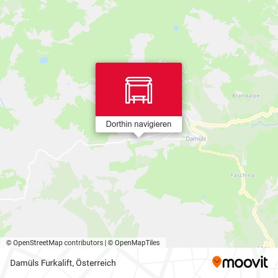 Damüls Furkalift Karte