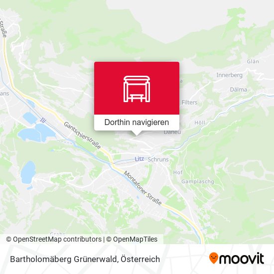 Bartholomäberg Grünerwald Karte