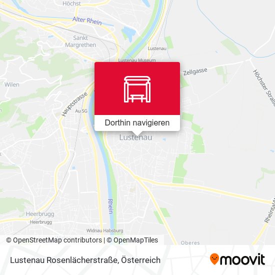 Lustenau Rosenlächerstraße Karte
