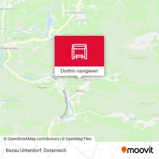 Bezau Unterdorf Karte