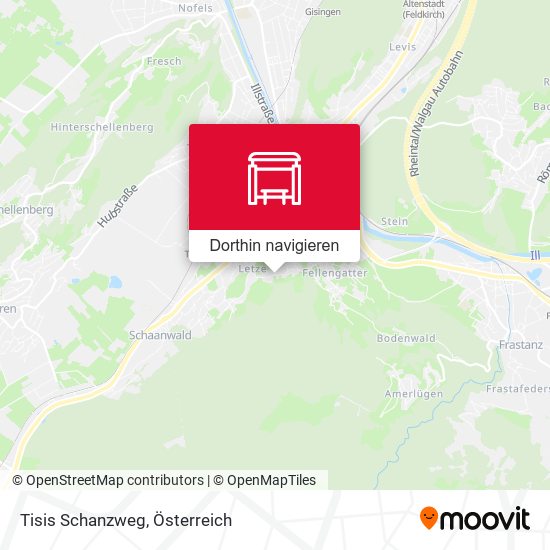 Tisis Schanzweg Karte