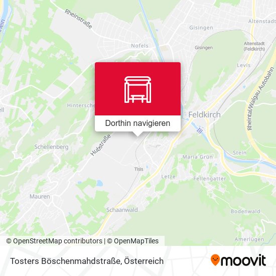 Tosters Böschenmahdstraße Karte