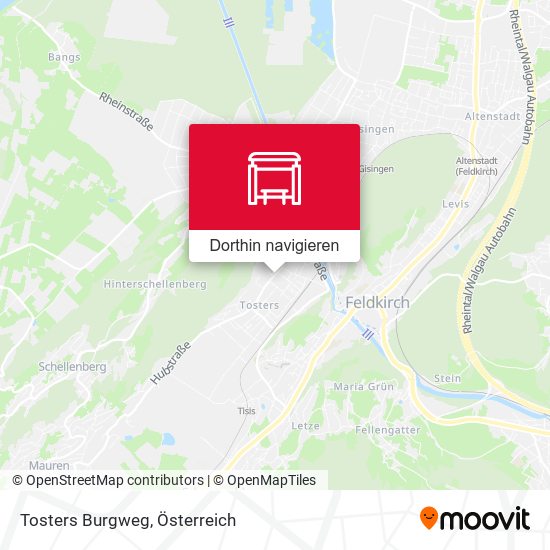 Tosters Burgweg Karte