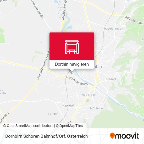 Dornbirn Schoren Bahnhof/Orf Karte