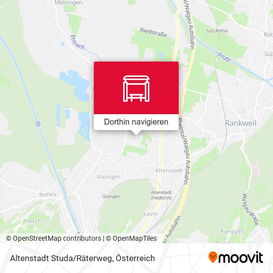 Altenstadt Studa/Räterweg Karte