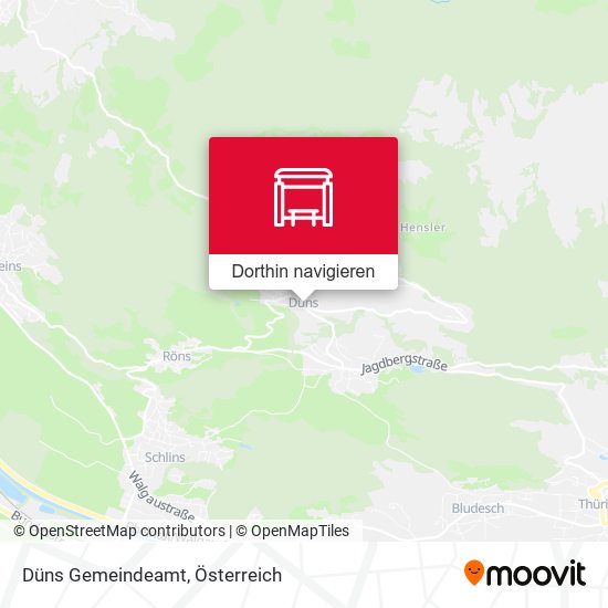 Düns Gemeindeamt Karte