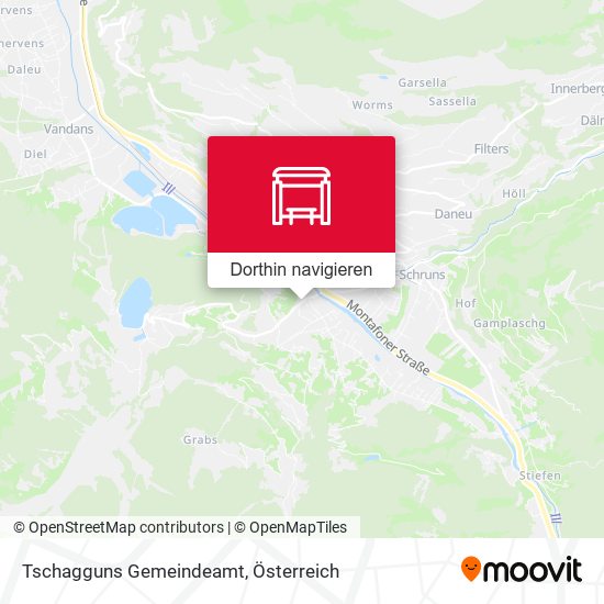 Tschagguns Gemeindeamt Karte