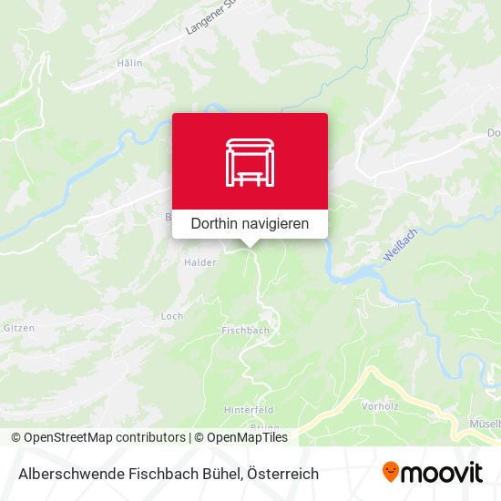 Alberschwende Fischbach Bühel Karte