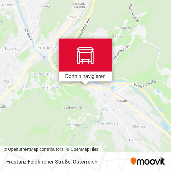 Frastanz Feldkircher Straße Karte