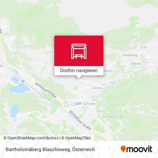 Bartholomäberg Blaschisweg Karte