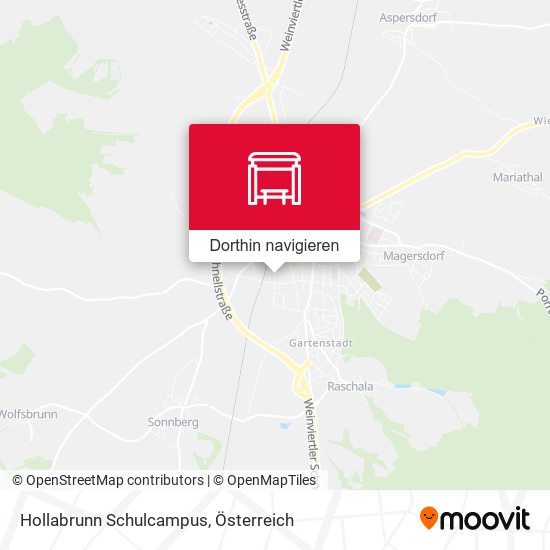 Hollabrunn Schulcampus Karte