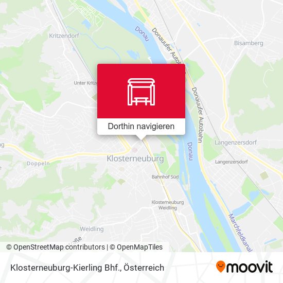 Klosterneuburg-Kierling Bhf. Karte