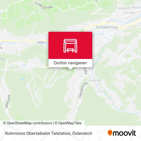Rohrmoos Obertalbahn Talstation Karte
