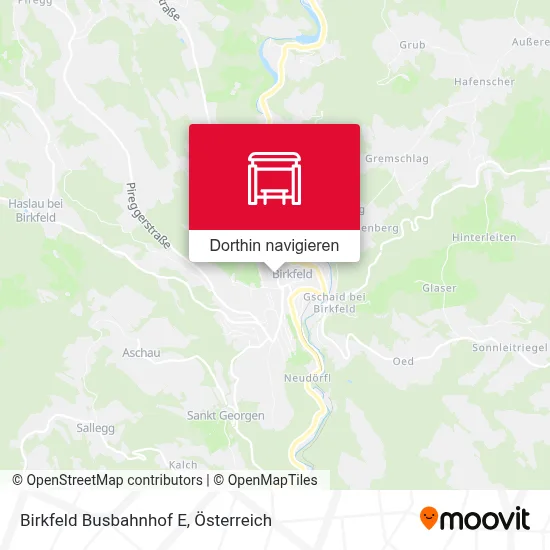 Birkfeld Busbahnhof E Karte