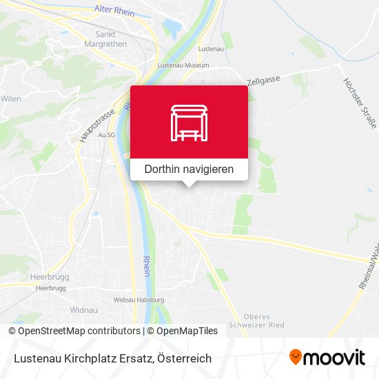 Lustenau Kirchplatz Ersatz Karte