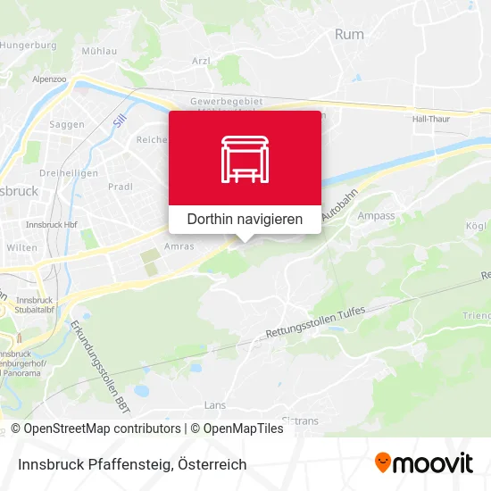 Innsbruck Pfaffensteig Karte