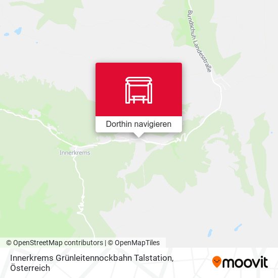 Innerkrems Grünleitennockbahn Talstation Karte