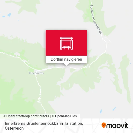 Innerkrems Grünleitennockbahn Talstation Karte