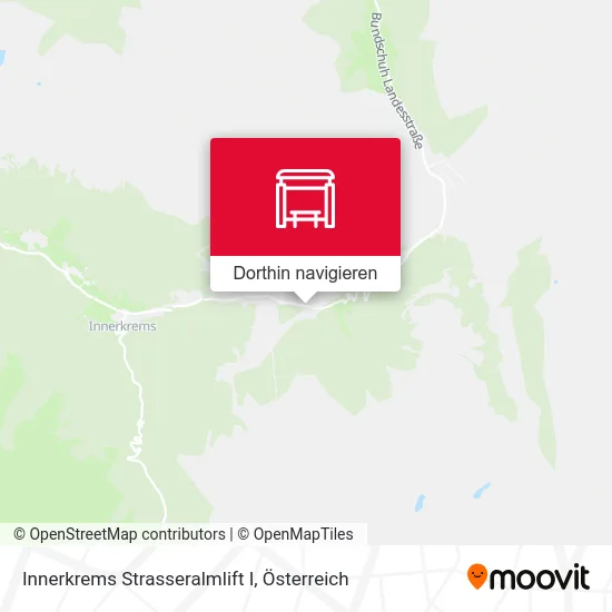 Innerkrems Strasseralmlift I Karte